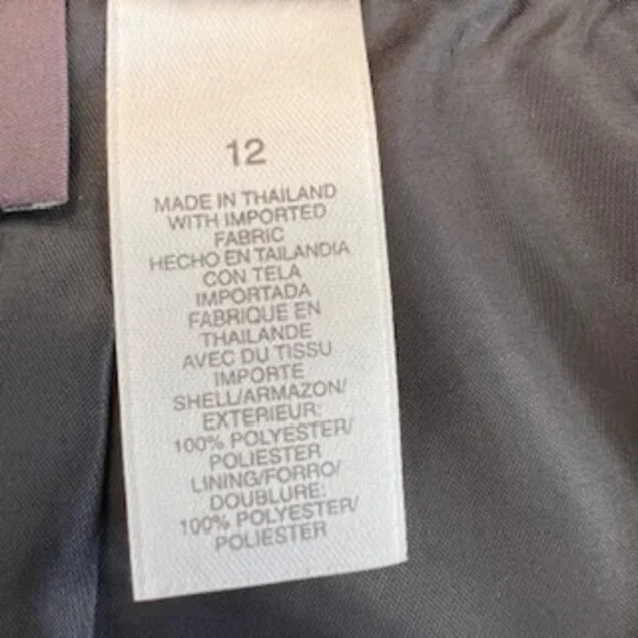 Liz Claiborne Women's Maxi Black Skirt Lined With Slit In Back 12 NWT - Picture 9 of 14